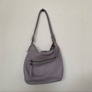The Sak Purple Leather Shoulder Bag